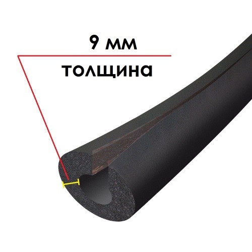 Трубка K-FLEX 09x114-1 ST IN CLAD black