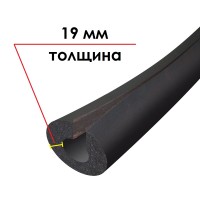 Трубка K-FLEX 19x102-1 ST IN CLAD black